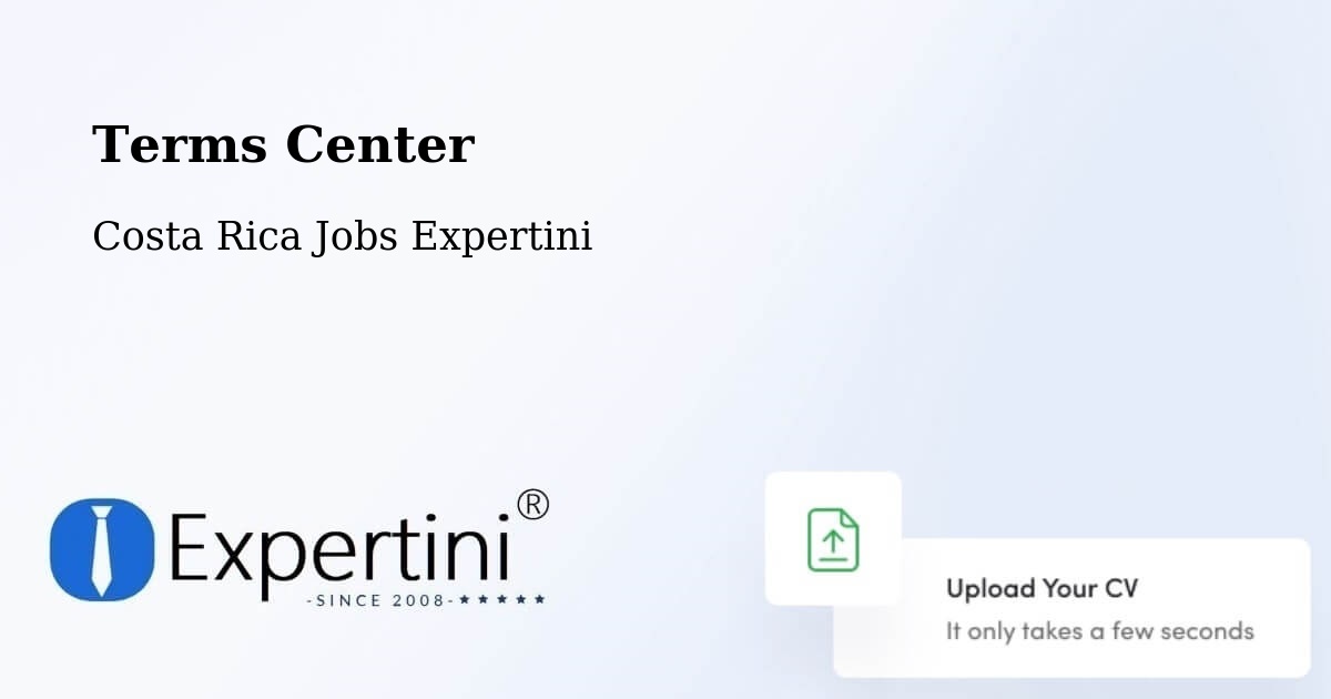 Terms of Service – Guácimo - Costa Rica Jobs Expertini